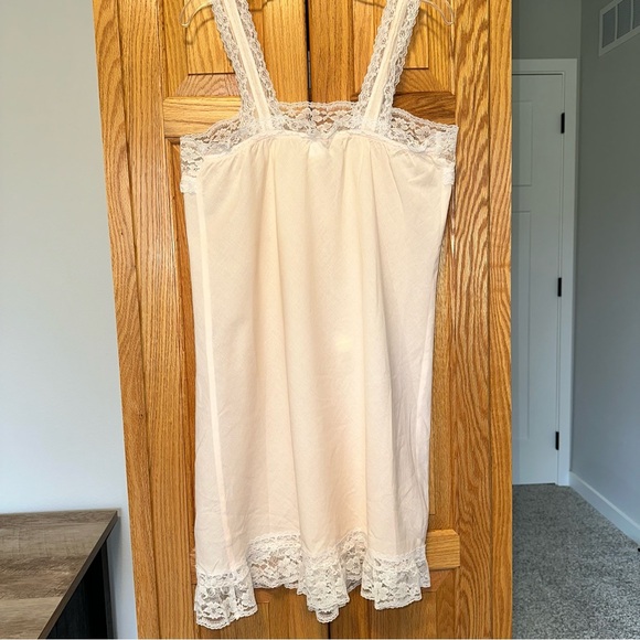 Victoria’s Secret gold label night gown 100% cotton lace trim S true vintage - Picture 5 of 8